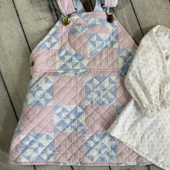 TBBC Channing Choo Choo Jumper Cobble Court Quilt, Sz. 3T, w. Blouse - Picture 3 of 8